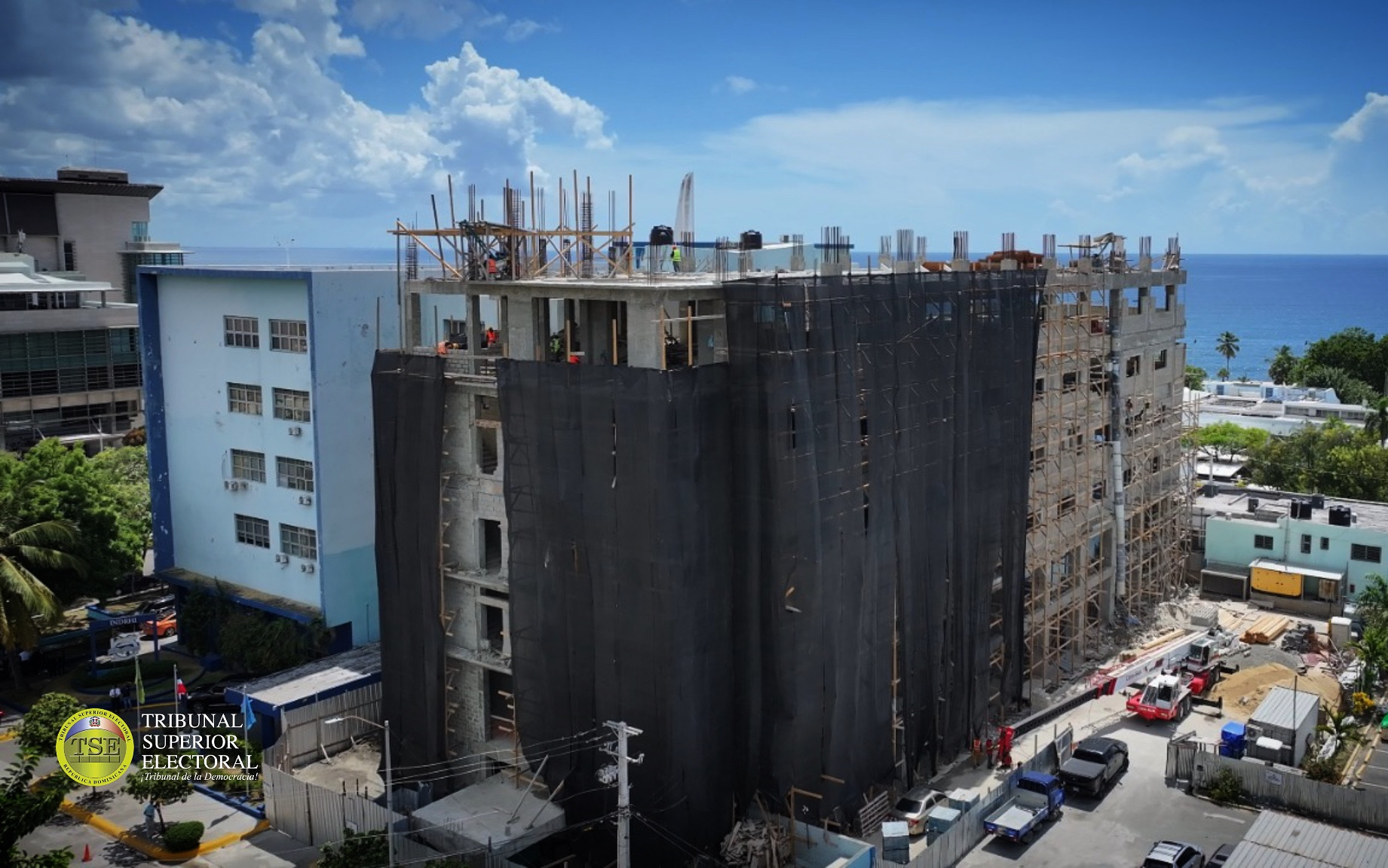 AVANZA EN MÁS DE UN 70% CONSTRUCCIÓN NUEVA SEDE TRIBUNAL SUPERIOR ELECTORAL